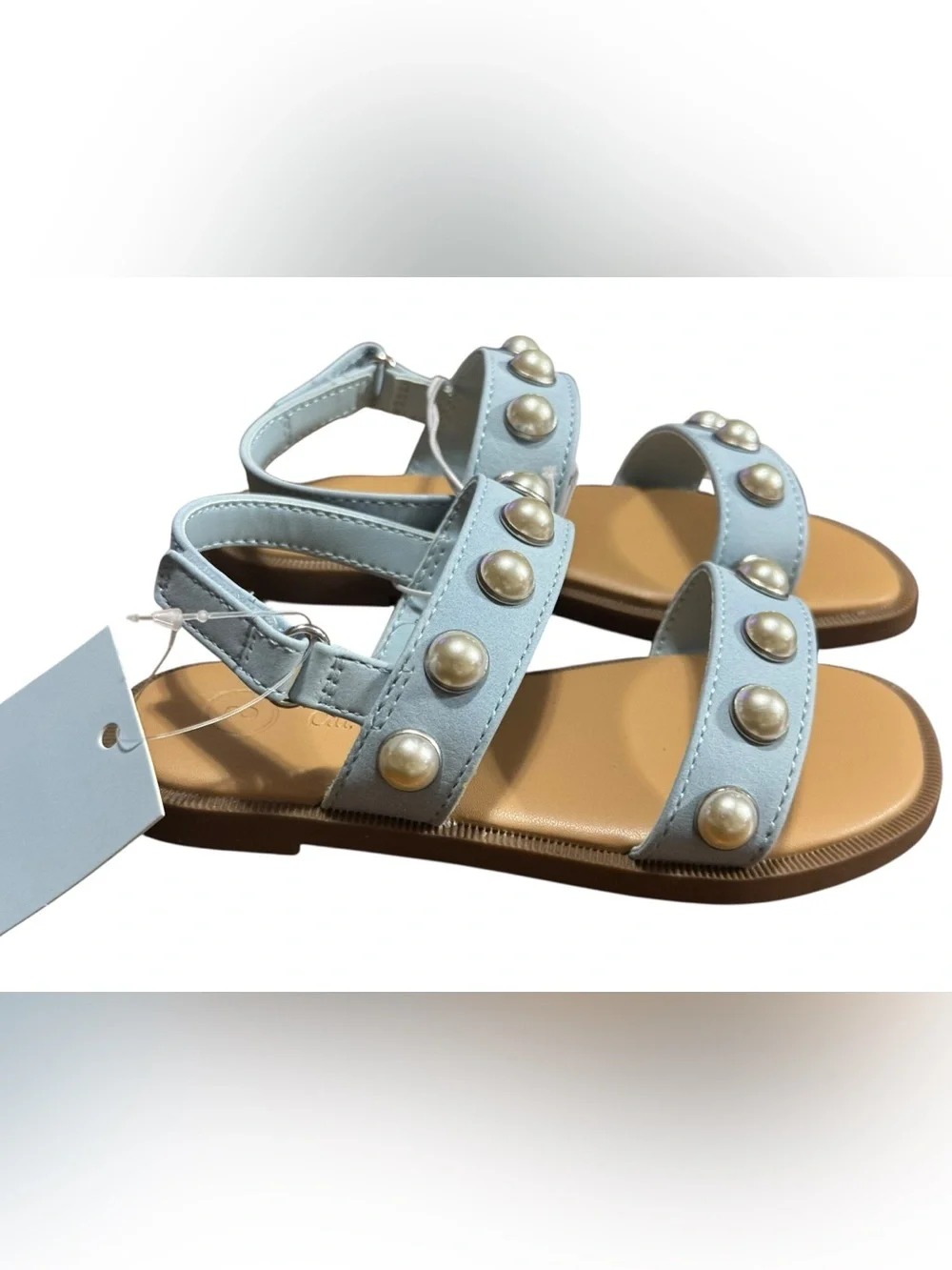 Cat & Jack Toddler Selene Pearl Sandals Sz 8 NWT